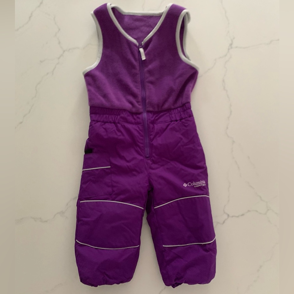 Columbia Kids Purple Snow Bib Overalls